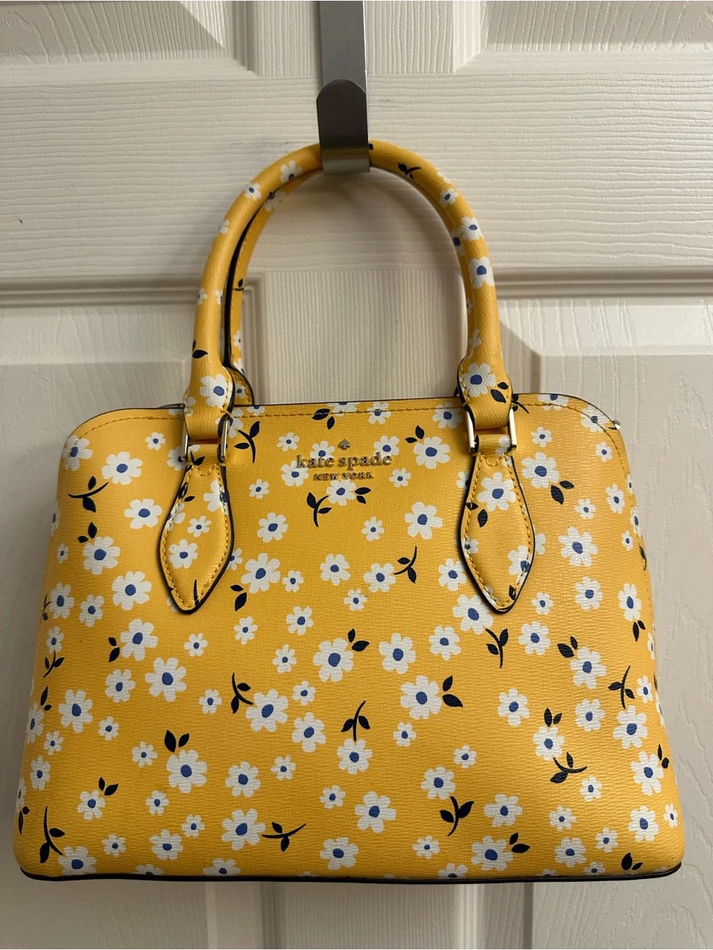 kate spade Yellow Floral Dome Satchel
